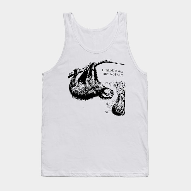 UPSIDE DOWN prehistoric three toed sloth from vintage artwork Tank Top by MacSquiddles